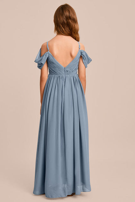 Robe Demoiselle D'Honneur Flottante Cerise - gallery 5