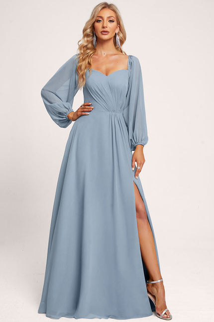 Robe Demoiselle D'Honneur Fluide Rose Doux