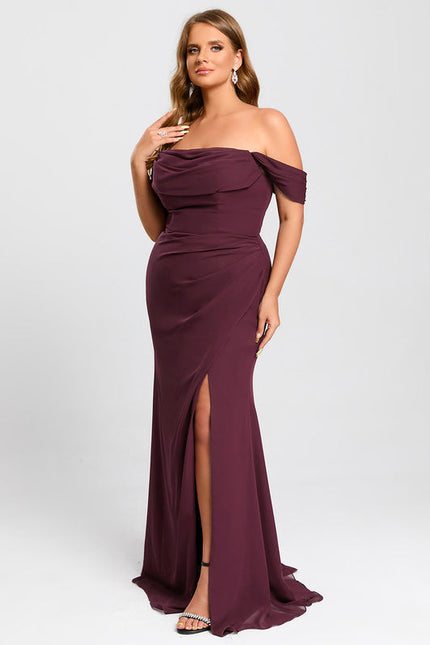 Robe Demoiselle D'Honneur Bordeaux Chic - gallery 6