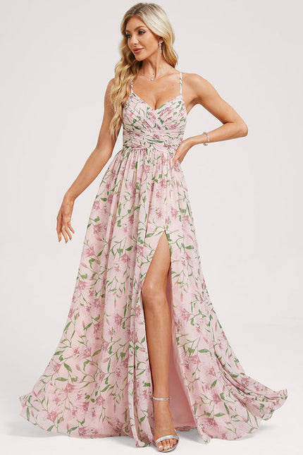 Robe Demoiselle D'Honneur Mousseline Beige