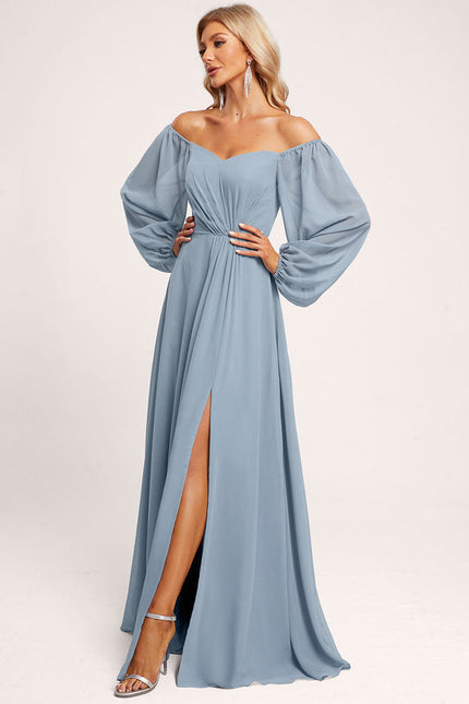 Robe Demoiselle D'Honneur Fluide Rose Doux - gallery 1