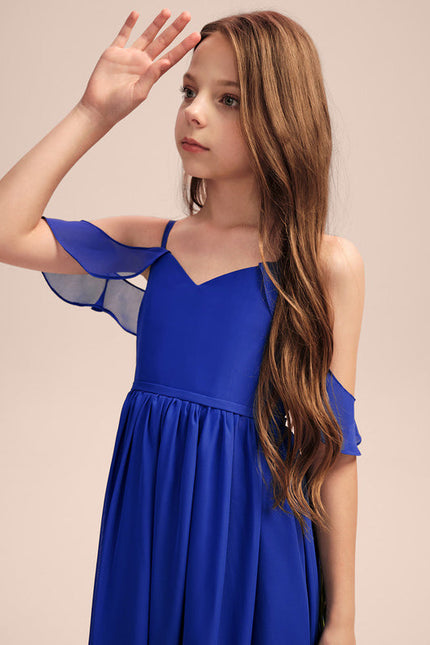 Robe Demoiselle D'Honneur Flottante Cerise - gallery 5