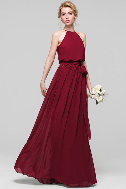 Robe Demoiselle D'Honneur Mousseline Lila - gallery 1