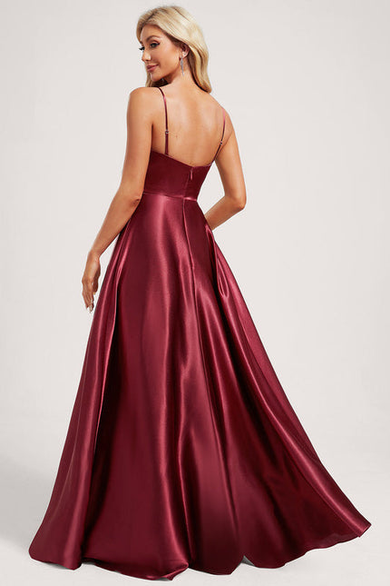 Robe Demoiselle D'Honneur Champagne Satin - gallery 4