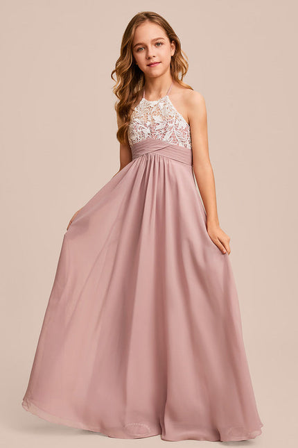 Robe Demoiselle D'Honneur Aérienne Rose