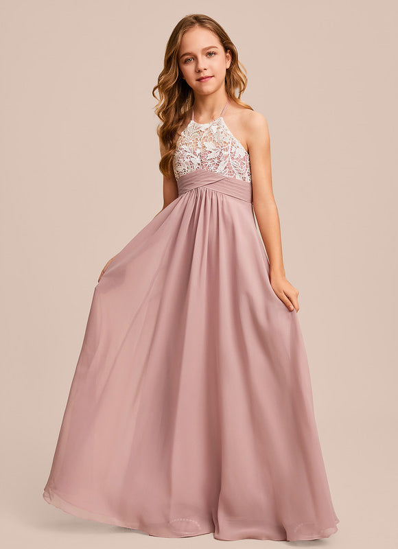 Robe Demoiselle D'Honneur Aérienne Rose