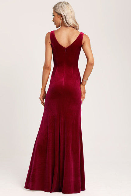 Robe Demoiselle D'Honneur Velours Rubis - gallery 4