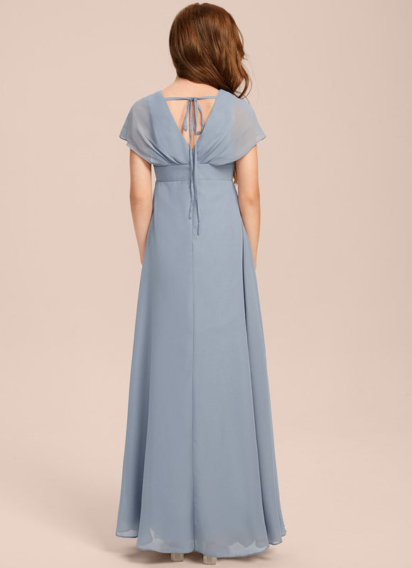 Robe Demoiselle D'Honneur Verte Éthérée - gallery 3