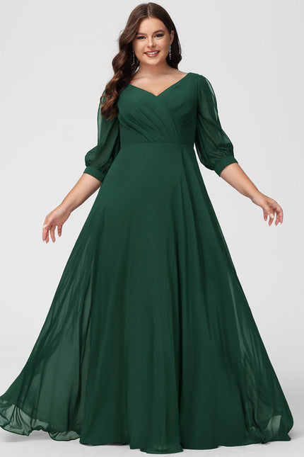 Robe Demoiselle D'Honneur À Volants Rose Pâle - gallery 8