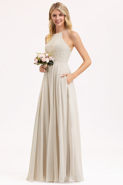 Robe Demoiselle D'Honneur Mousse Poudrée - gallery 5