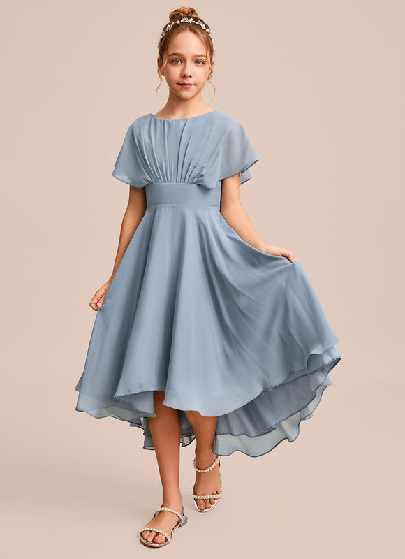 Robe Demoiselle D'Honneur Nuit Marine Fluide - gallery 1