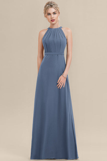 Robe Demoiselle D'Honneur Émeraude Fluide