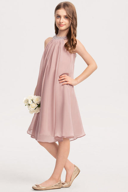 Robe Demoiselle D'Honneur Élégance Rosée - gallery 2