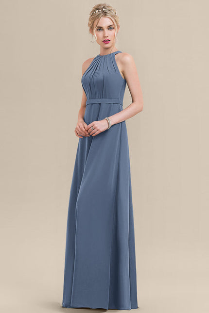 Robe Demoiselle D'Honneur Émeraude Fluide - gallery 2