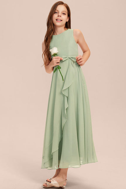 Robe Demoiselle D'Honneur Vert Douceur Flottante - gallery 7