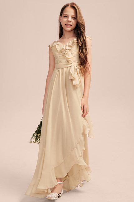 Robe Demoiselle D'Honneur Mousseline Junior - gallery 4