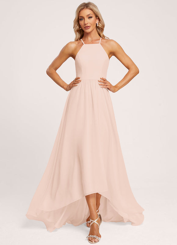 Robe Demoiselle D'Honneur Aérienne Pêche