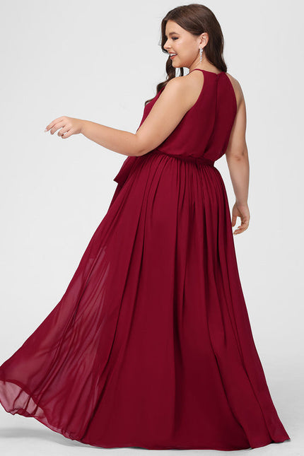 Robe Demoiselle D'Honneur Mousseline Lila - gallery 6