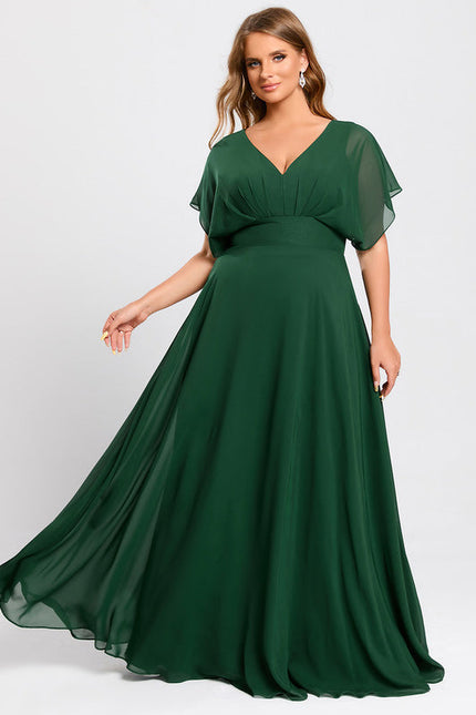 Robe Demoiselle D'Honneur Mousseline Beige - gallery 7