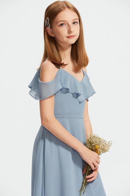 Robe Demoiselle D'Honneur Flottante Cerise