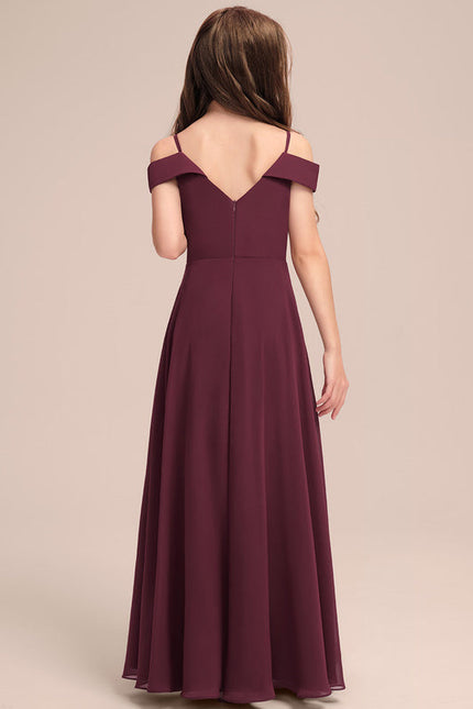 Robe Demoiselle D'Honneur Flottante Cerise - gallery 4