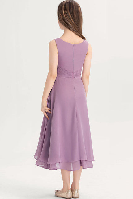 Robe Demoiselle D'Honneur Lavande Flottante - gallery 3