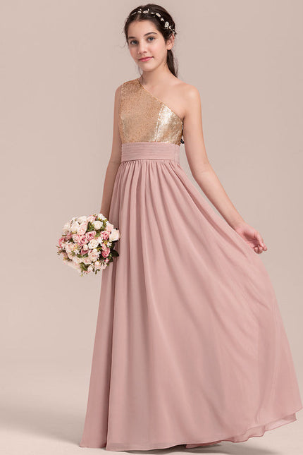 Robe Demoiselle D'Honneur Étoilée Rose - gallery 2