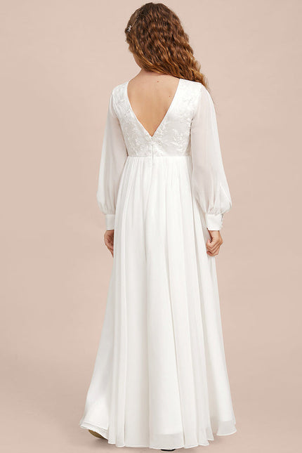 Robe Demoiselle D'Honneur Élégante Enfantine - gallery 2