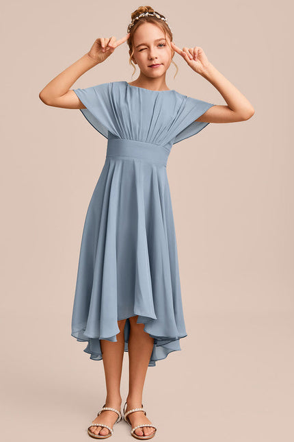 Robe Demoiselle D'Honneur Nuit Marine Fluide - gallery 4