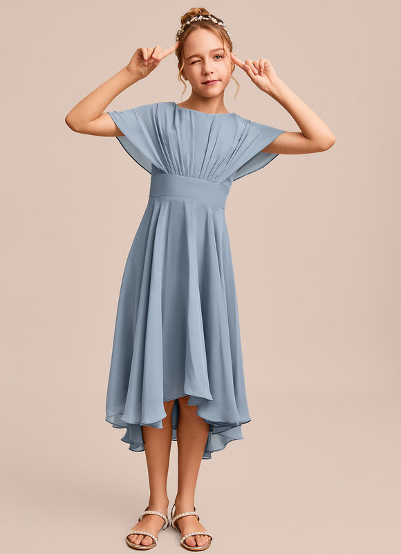 Robe Demoiselle D'Honneur Nuit Marine Fluide - gallery 4