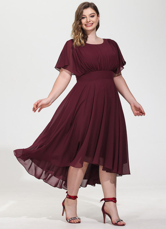 Robe Demoiselle D'Honneur Trapèze Fluidité Élégante - gallery 7