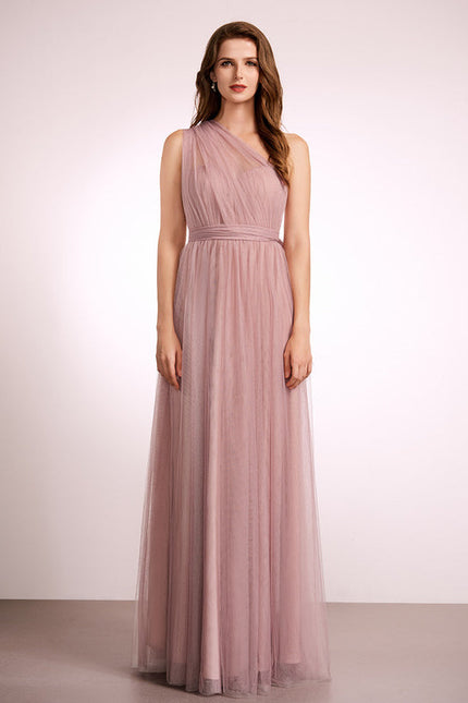 Robe Demoiselle D'Honneur Rose Brumeuse - gallery 5