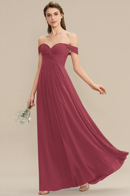 Robe Demoiselle D'Honneur Bordeaux Chic - gallery 7