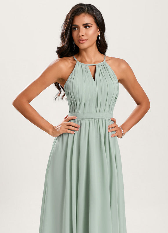 Robe Demoiselle D'Honneur Aérienne Pêche - gallery 5