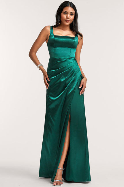 Robe Demoiselle D'Honneur Champagne Satin
