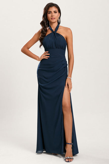 Robe Demoiselle D'Honneur Élégance Marine - gallery 1