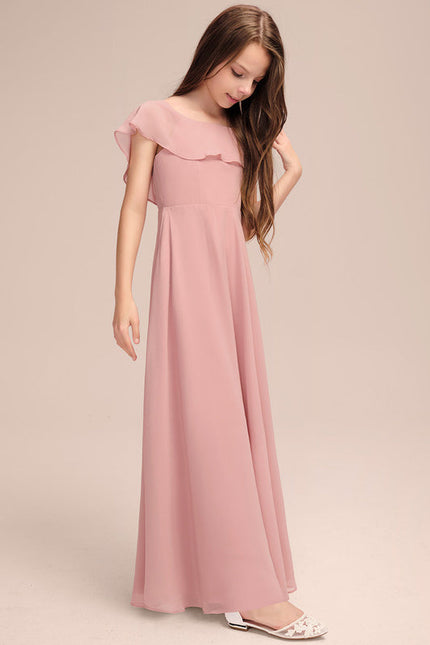 Robe Demoiselle D'Honneur Volante Prune - gallery 3