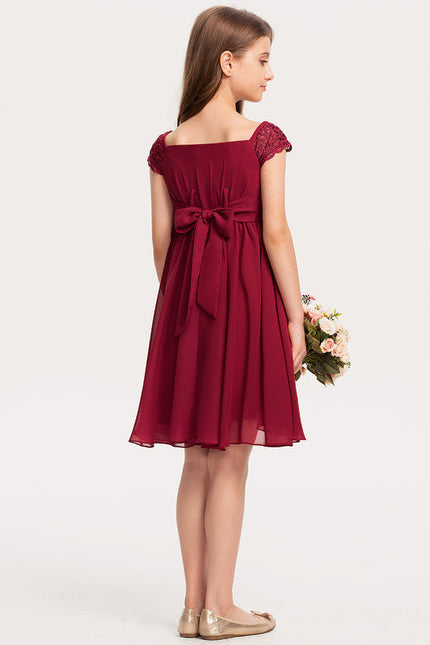 Robe Demoiselle D'Honneur Élégance Cerise - gallery 4