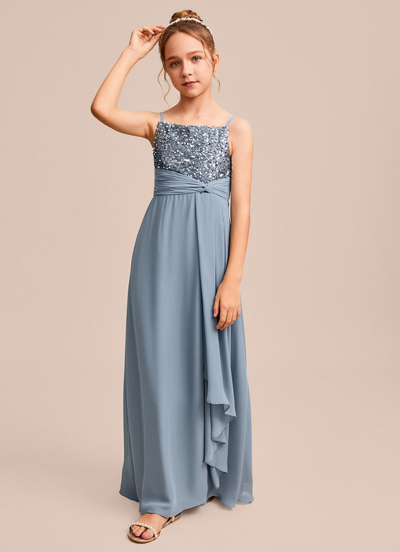 Robe Demoiselle D'Honneur Pailletée Céleste - gallery 5