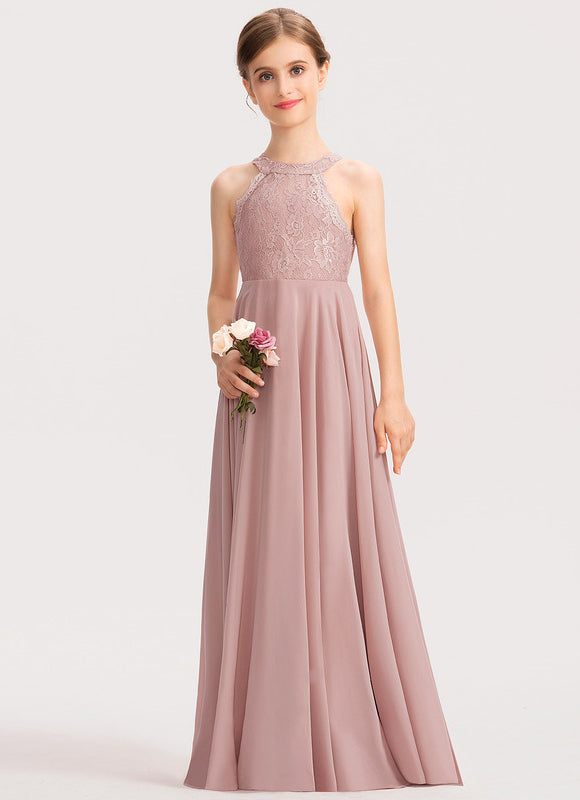 Robe Demoiselle D'Honneur Aérienne Rose - gallery 1