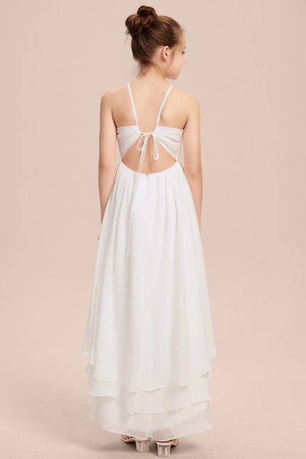 Robe Demoiselle D'Honneur Nuit Marine Fluide - gallery 4