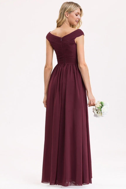 Robe Demoiselle D'Honneur Bordeaux Chic - gallery 3