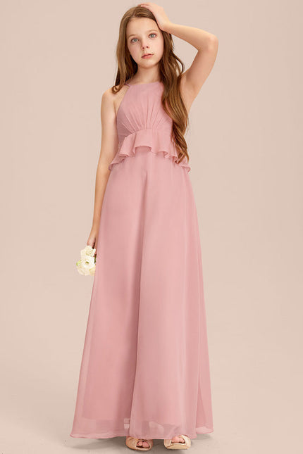 Robe Demoiselle D'Honneur Flottante Prune - gallery 3