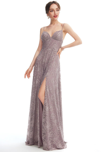 Robe Demoiselle D'Honneur Satinée Lavande - gallery 3