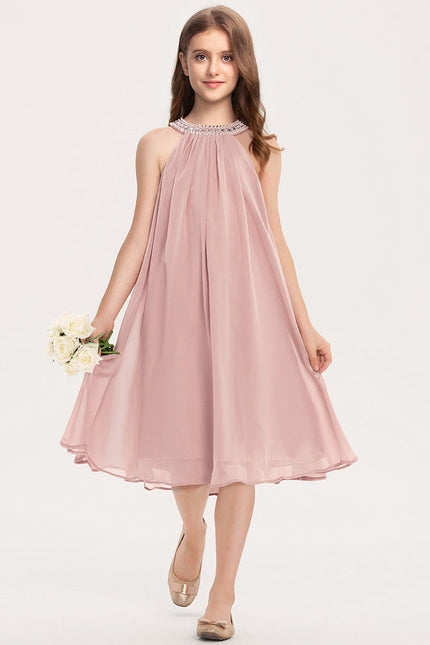 Robe Demoiselle D'Honneur Élégance Rosée - gallery 1