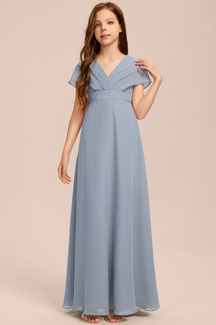 Robe Demoiselle D'Honneur Verte Éthérée