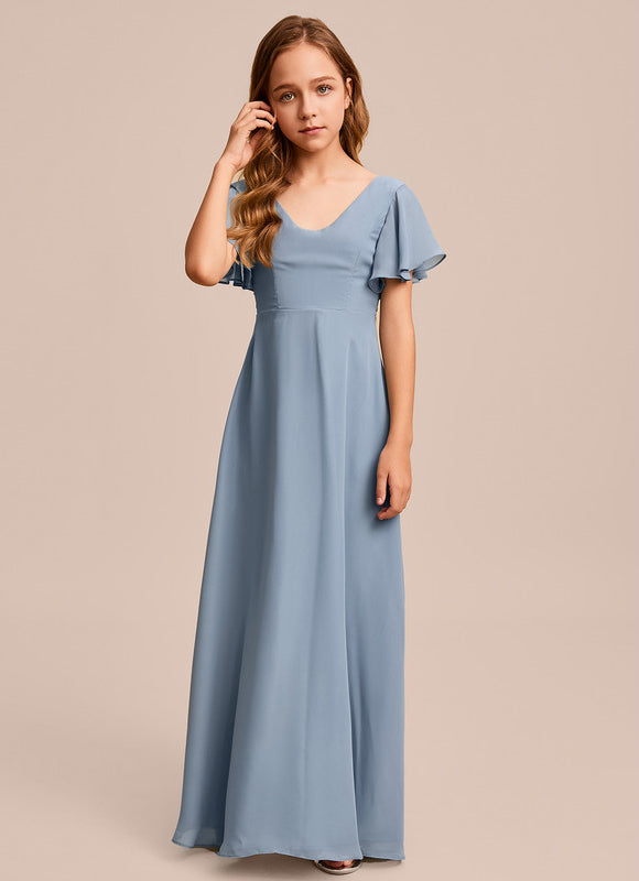 Robe Demoiselle D'Honneur Verte Éthérée - gallery 1