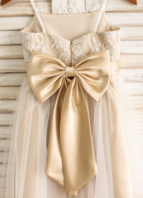 Robe Demoiselle D'Honneur Beige Doré - gallery 6