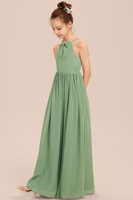 Robe Demoiselle D'Honneur Émeraude Flottante - gallery 1