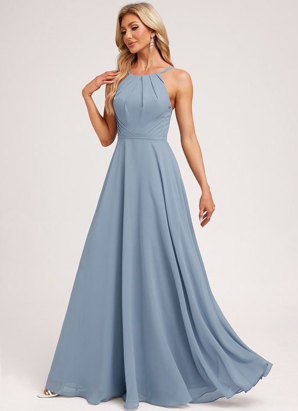 Robe Demoiselle D'Honneur Florale Légère - gallery 2